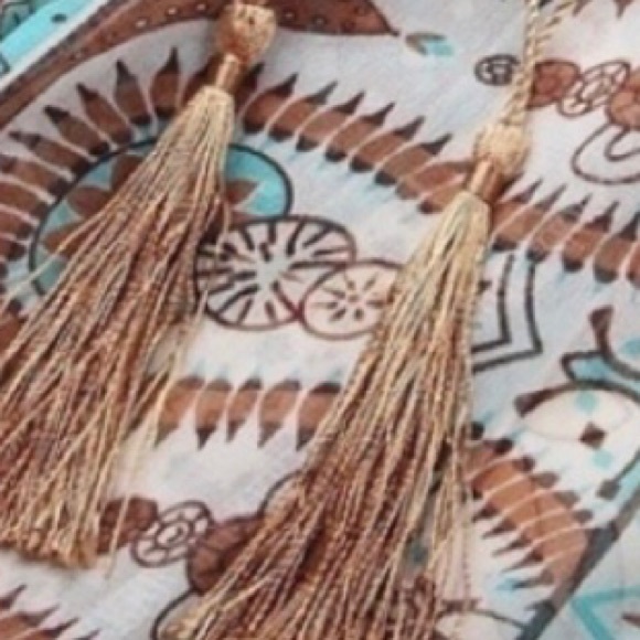 NEW! Boho dress /vintage western /chiffon/ button dress - Picture 9 of 10